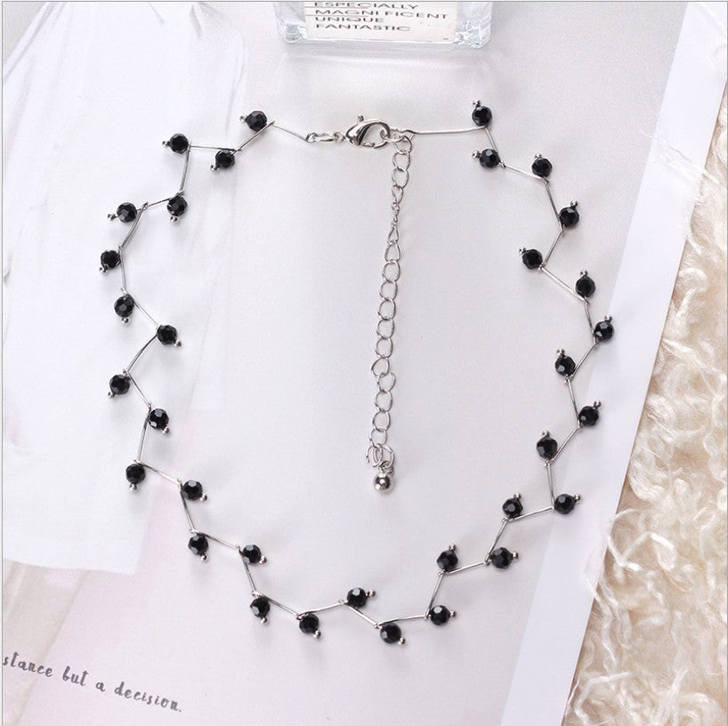 Talise Eclipse: Dark Vine Gemstone Necklace