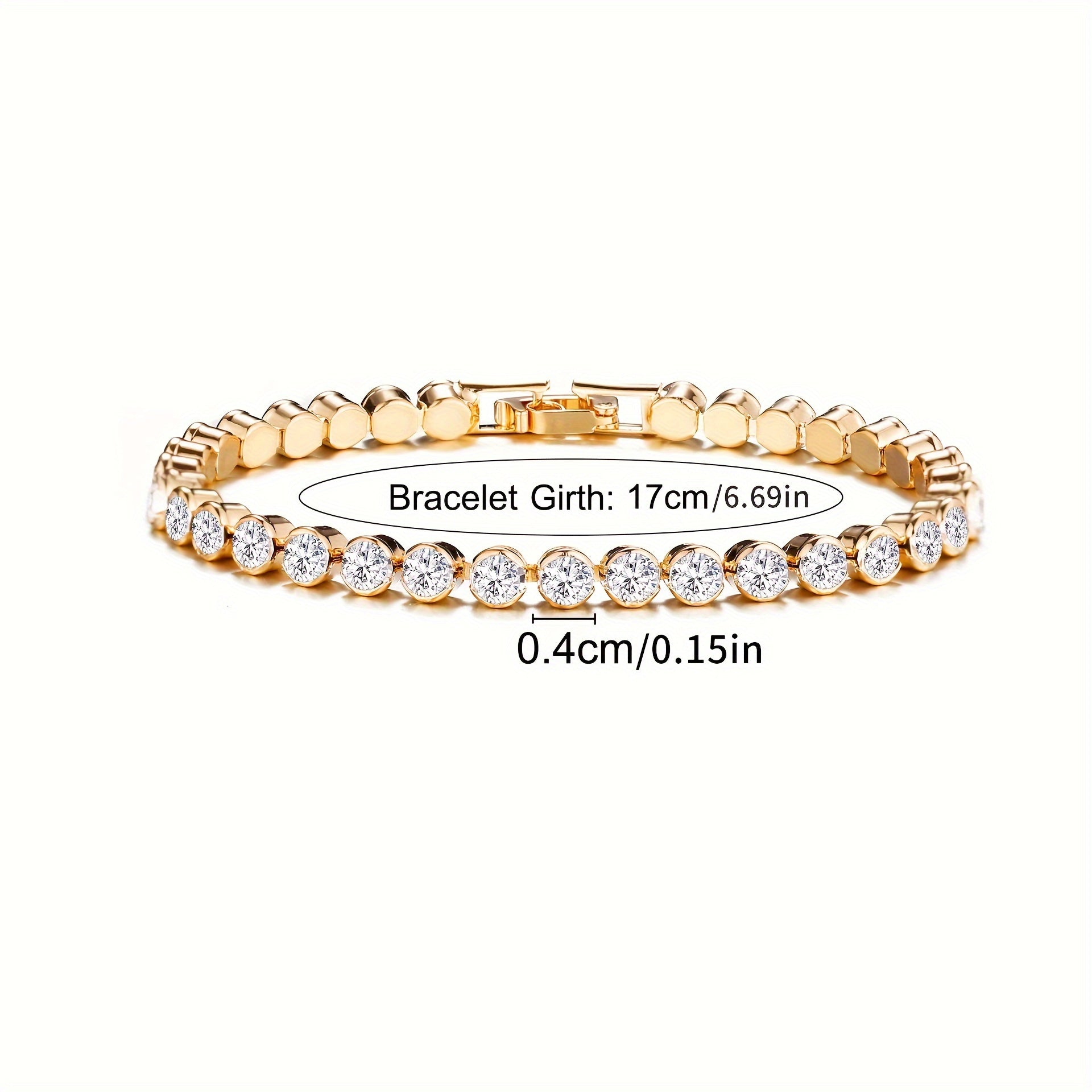 Elegant Zirconia Bracelet – Sparkling Cubic Zirconia