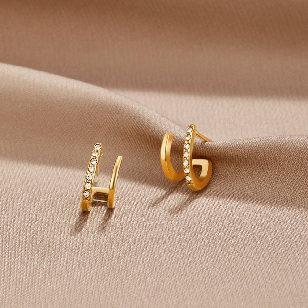 Crystal Earrings with Prong Setting