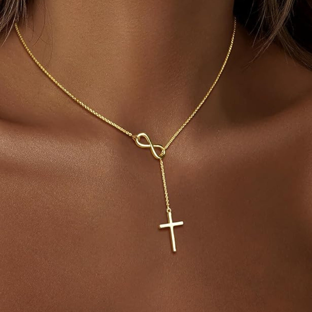 Stracka Infini Cross Necklace
