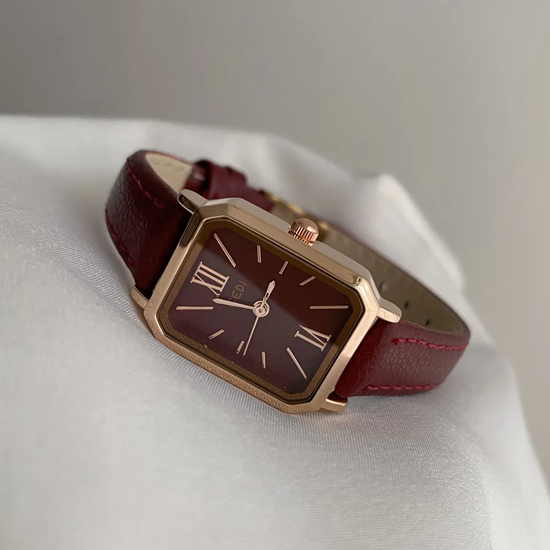 Ankara Red – Petite Square Dial Women’s Watch