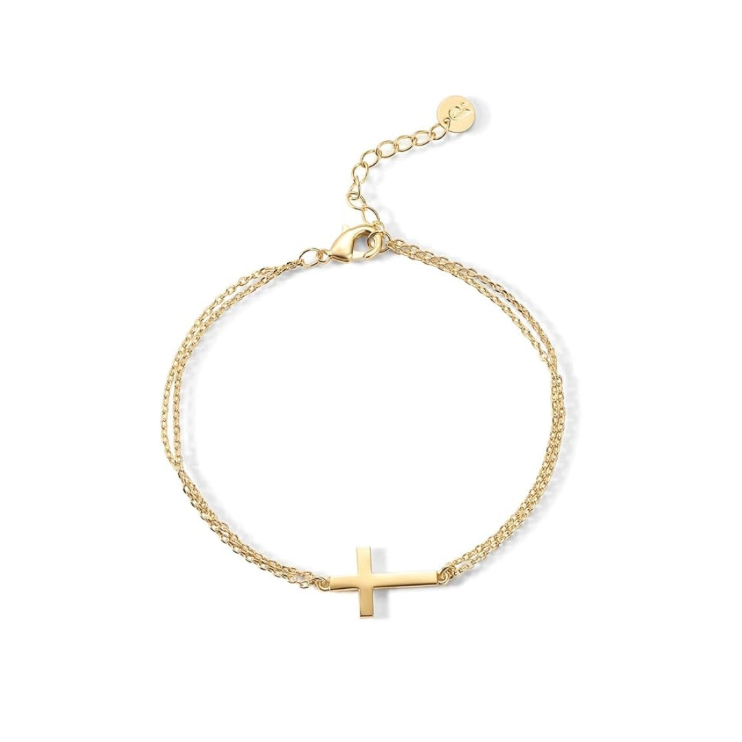 Slat Cross Bracelet