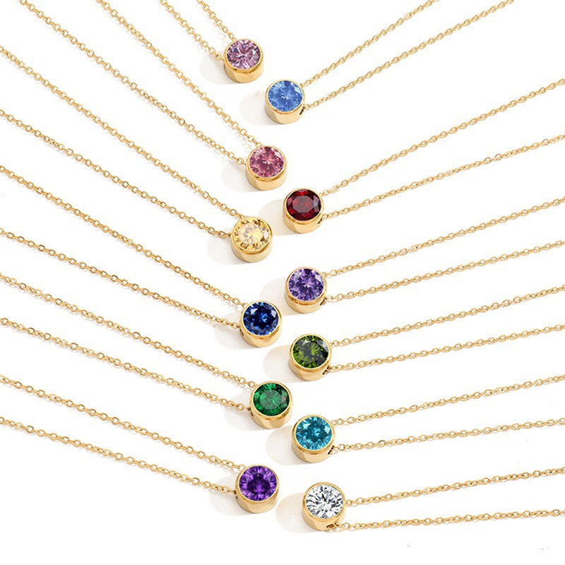 Lyra Spark: Timeless Birthstone Charm