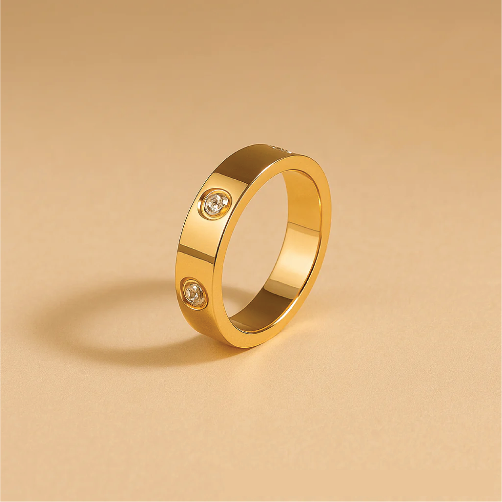 Gelsomina Ravetti in 18K Gold Statement Ring