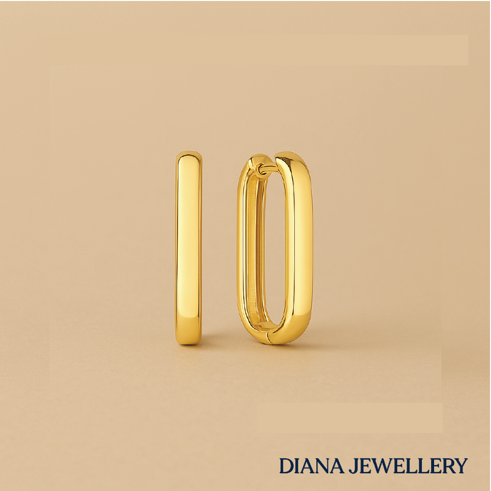 The Icon Hoops in 18k Gold