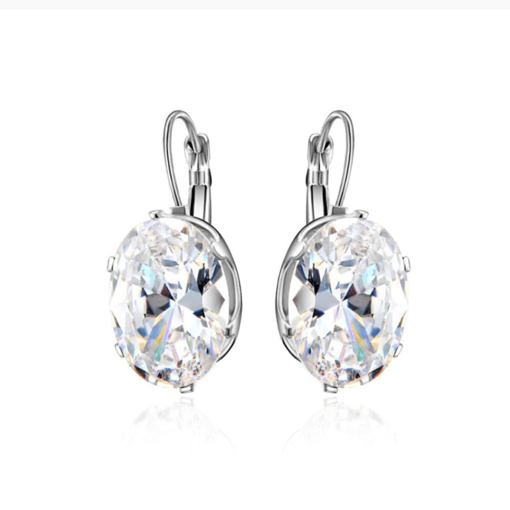 The Ivy Oval Cut Earrings