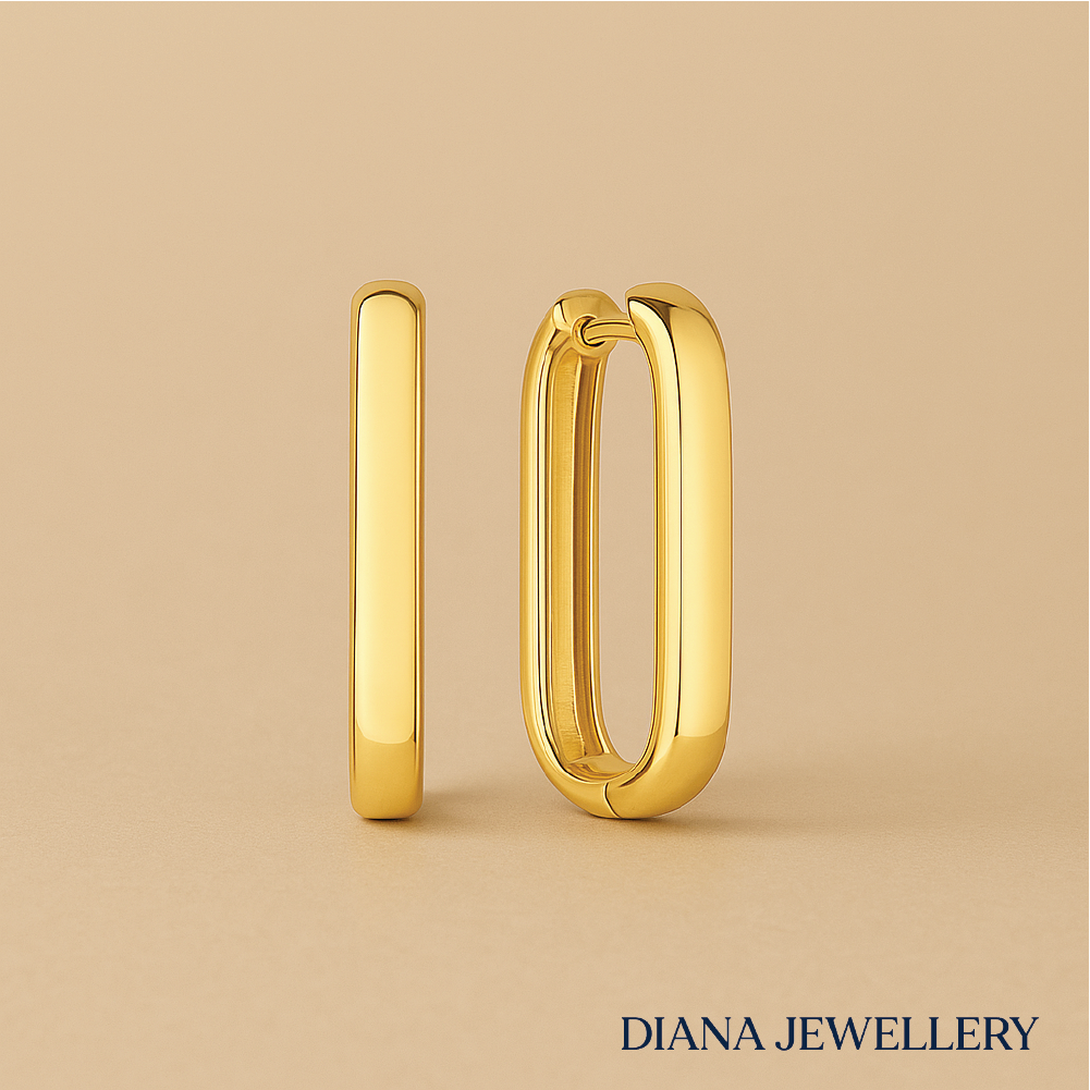 The Large Icon Hoops in 18k Gold