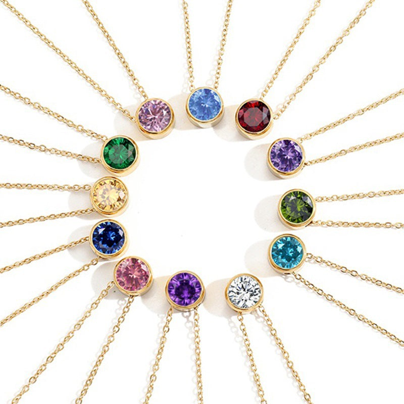 Lyra Spark: Timeless Birthstone Charm