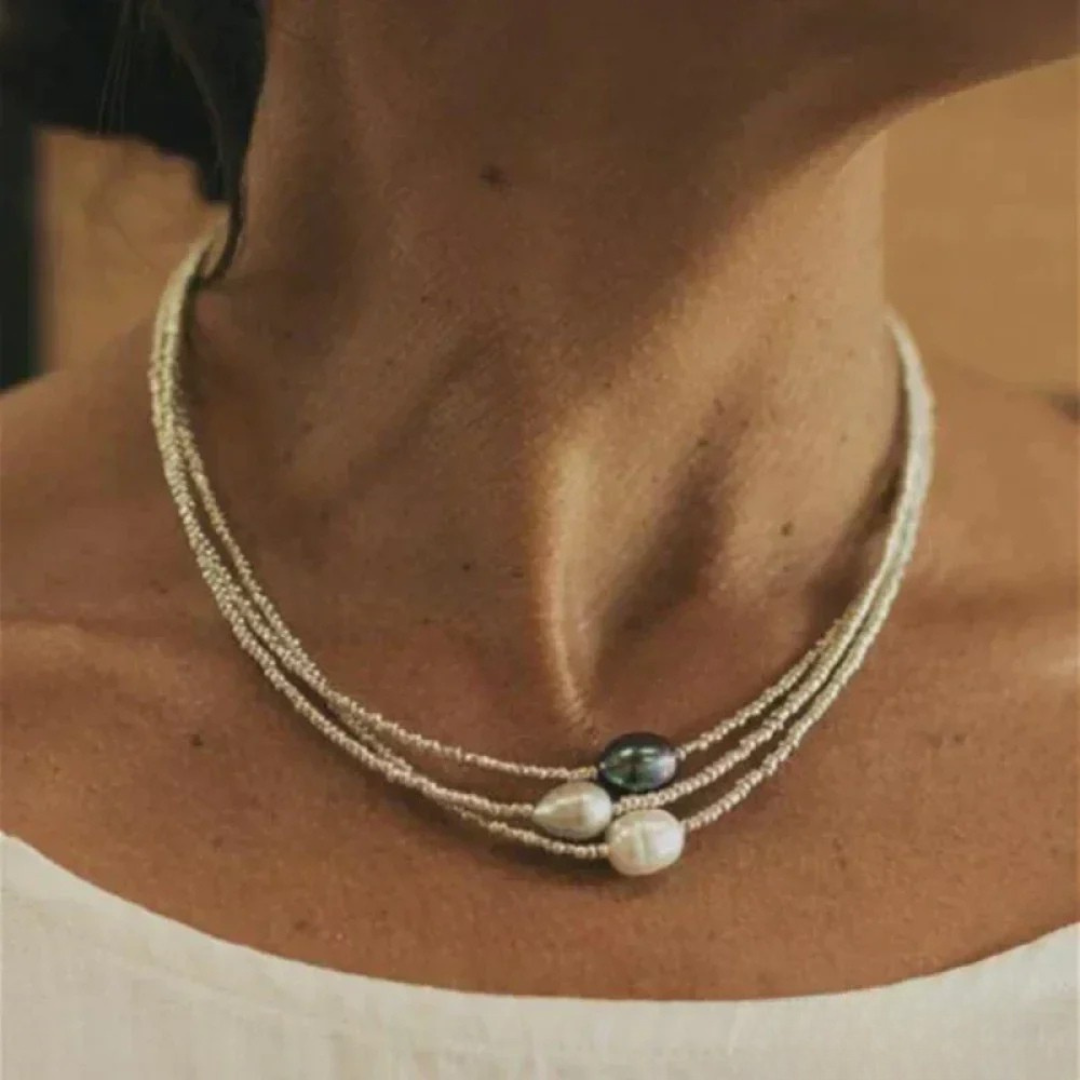 Retro Freshwater Pearl Necklace