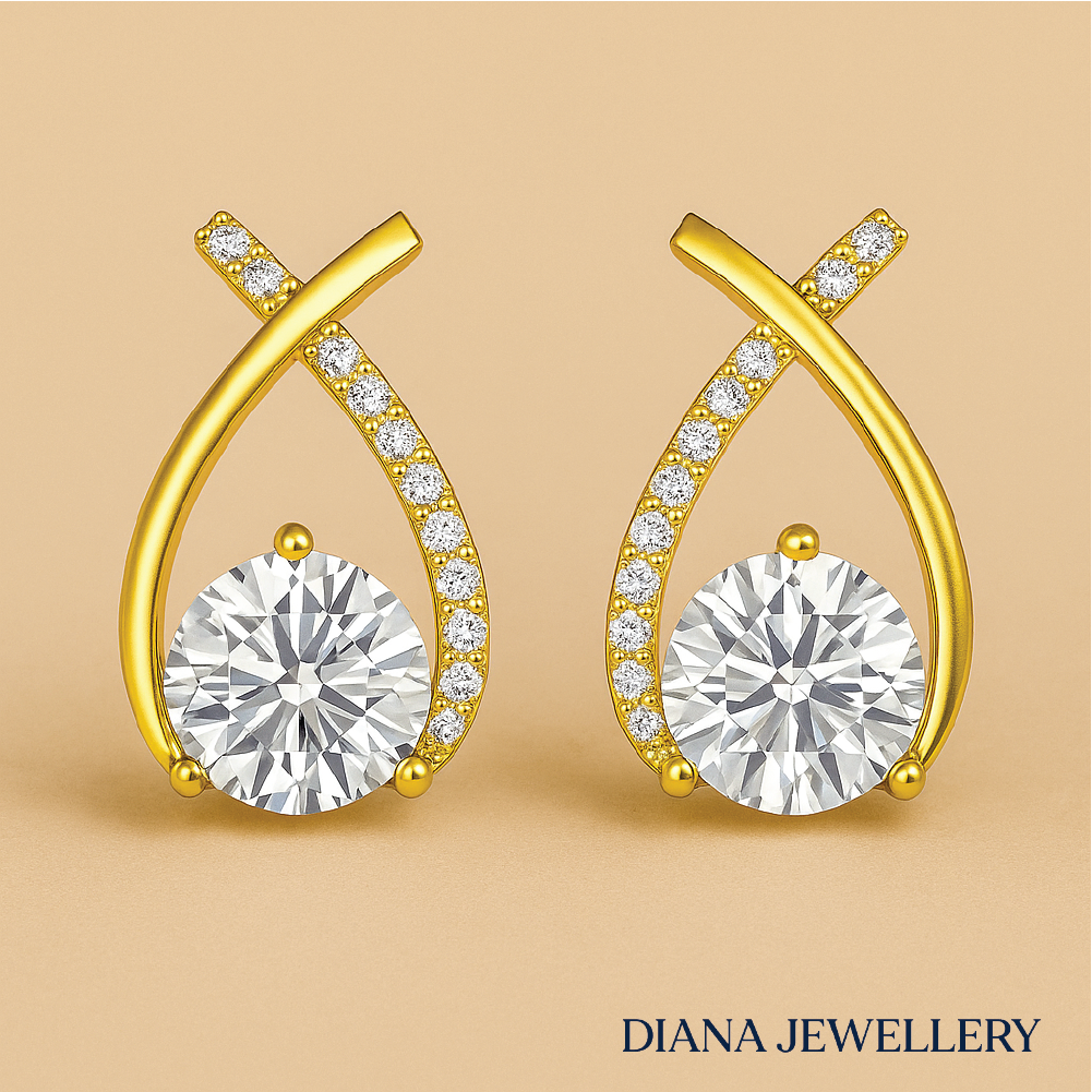 Arielle Drop Earrings in 18k Gold