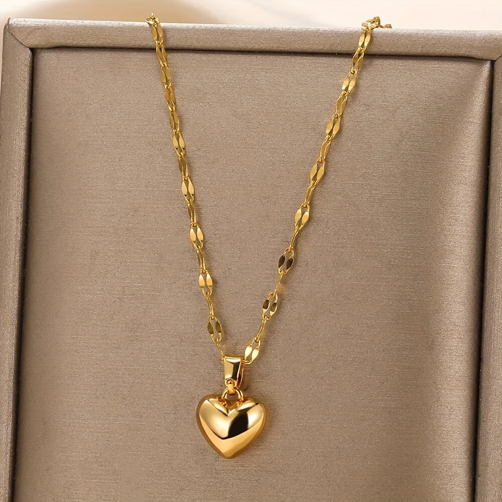 Heart of Gold Classic Charm Necklace for Every Season