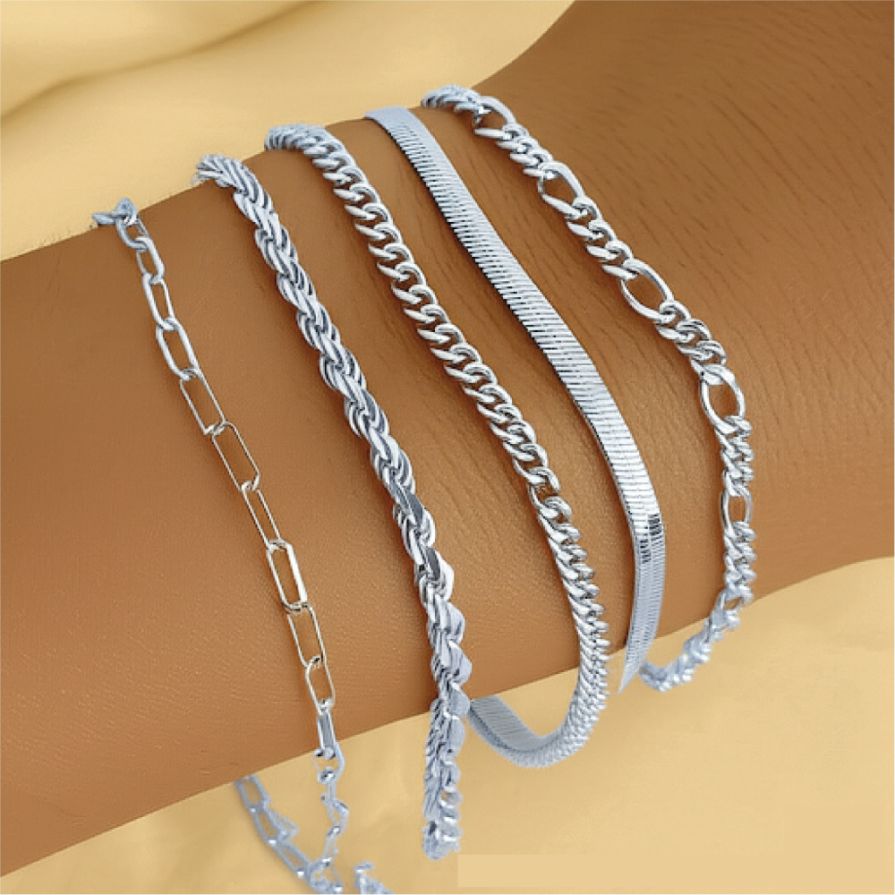 Ellis Renner | Elegant 16k White Gold Set