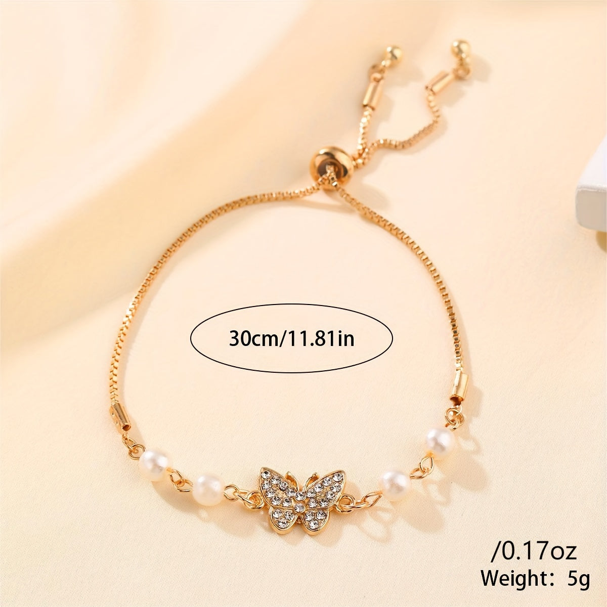 Adjustable Butterfly Bracelet