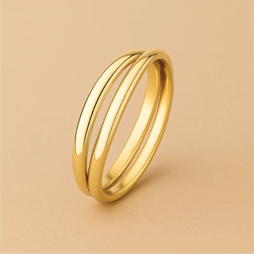 Léna Trielle Ring in 14K Gold Modern Grace