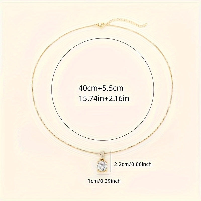 Effortless Beauty | Elegant Zirconia Necklace