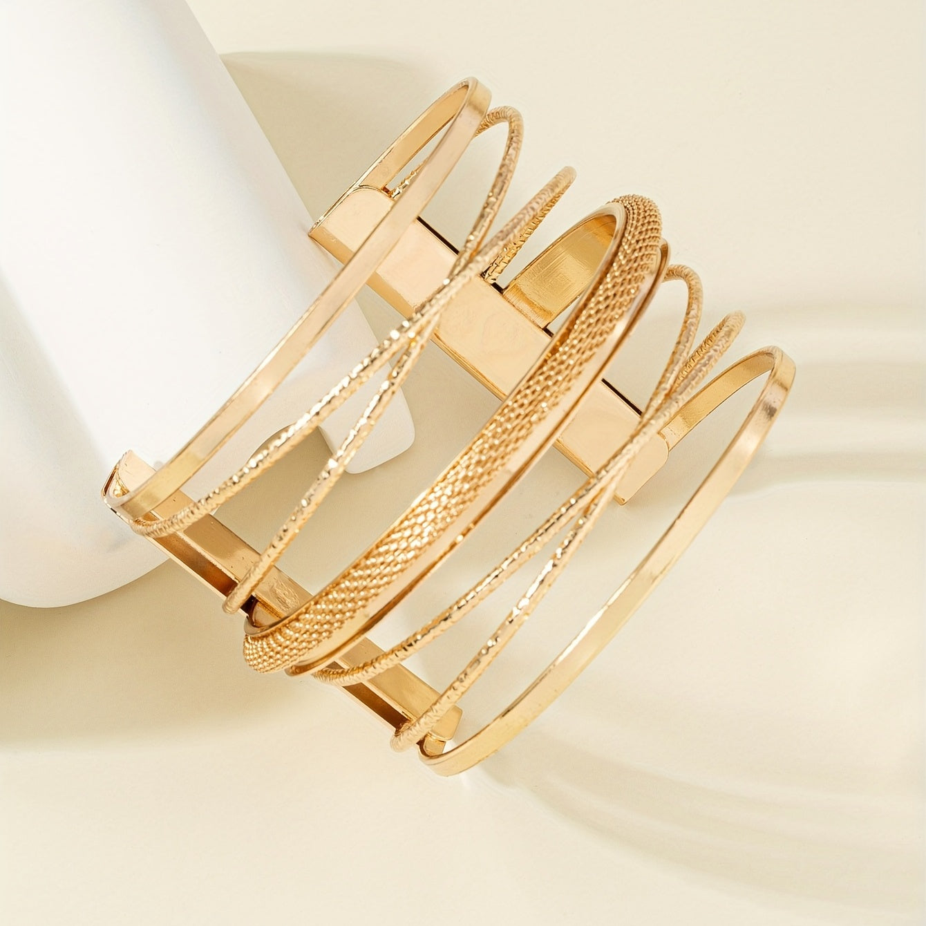 Chic & Stylish Geometric Open Cuff Bracelet