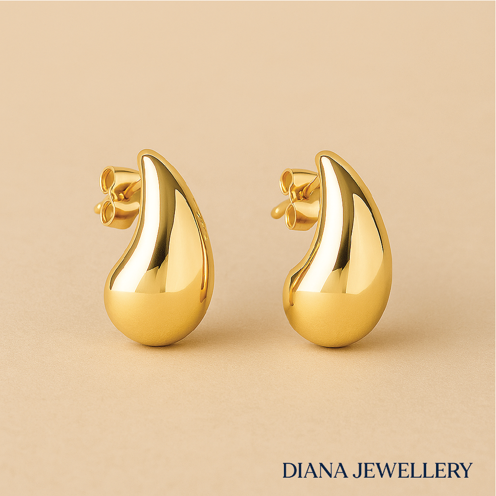 Mato Elegance Drop Earrings in 18k Gold