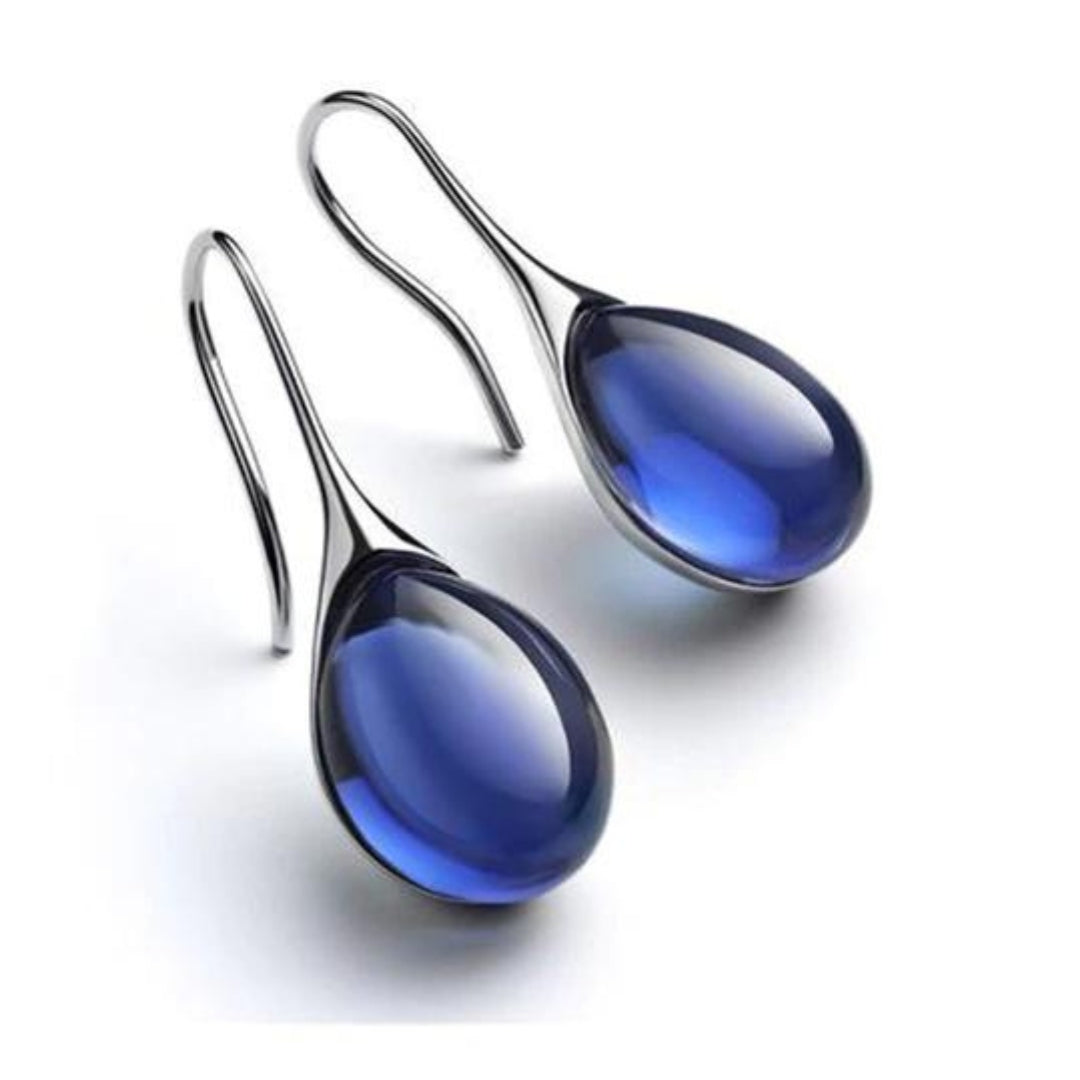 Gold & silver gemstone earrings