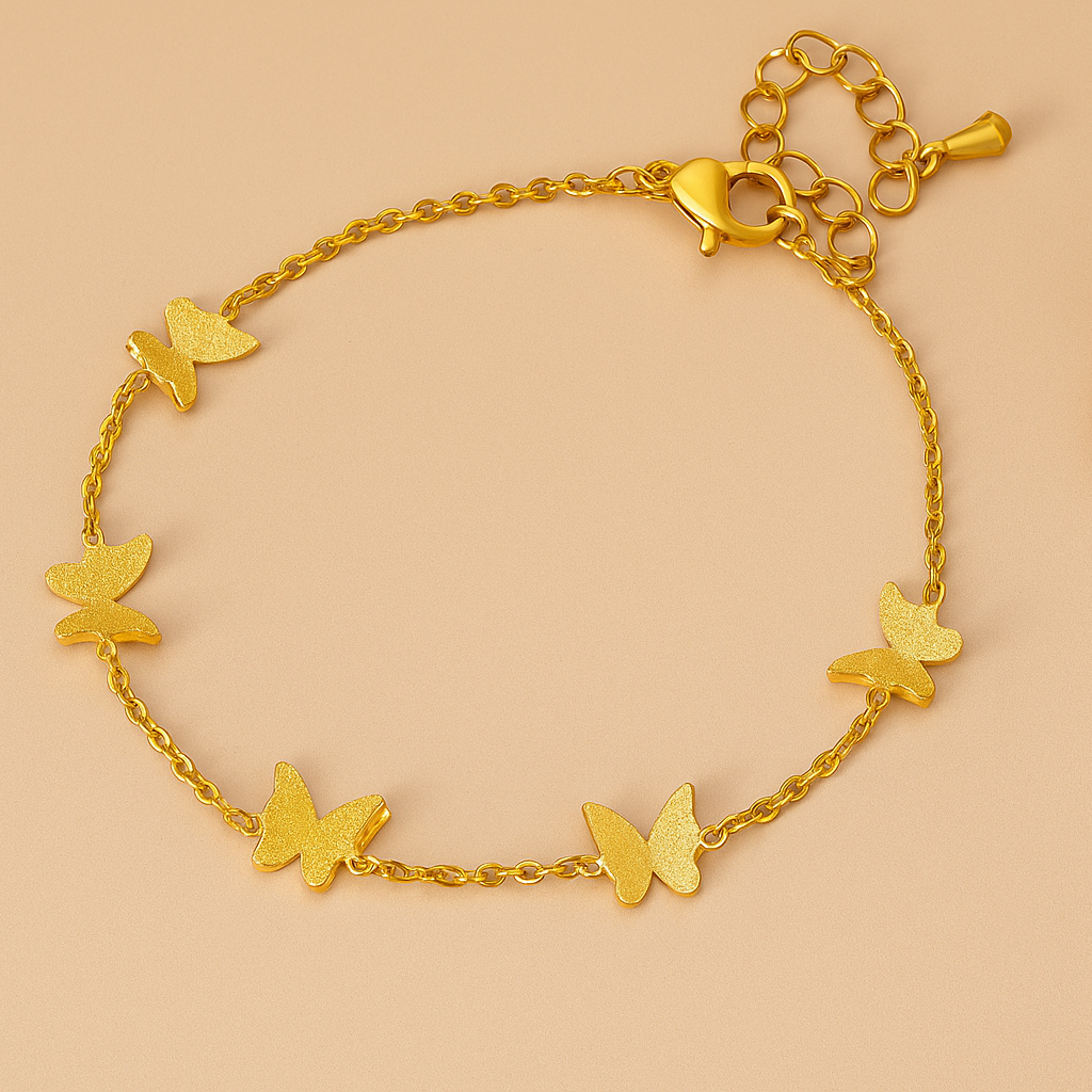 Elegant Gold Butterfly Bracelet – Fine Jewelry for Women