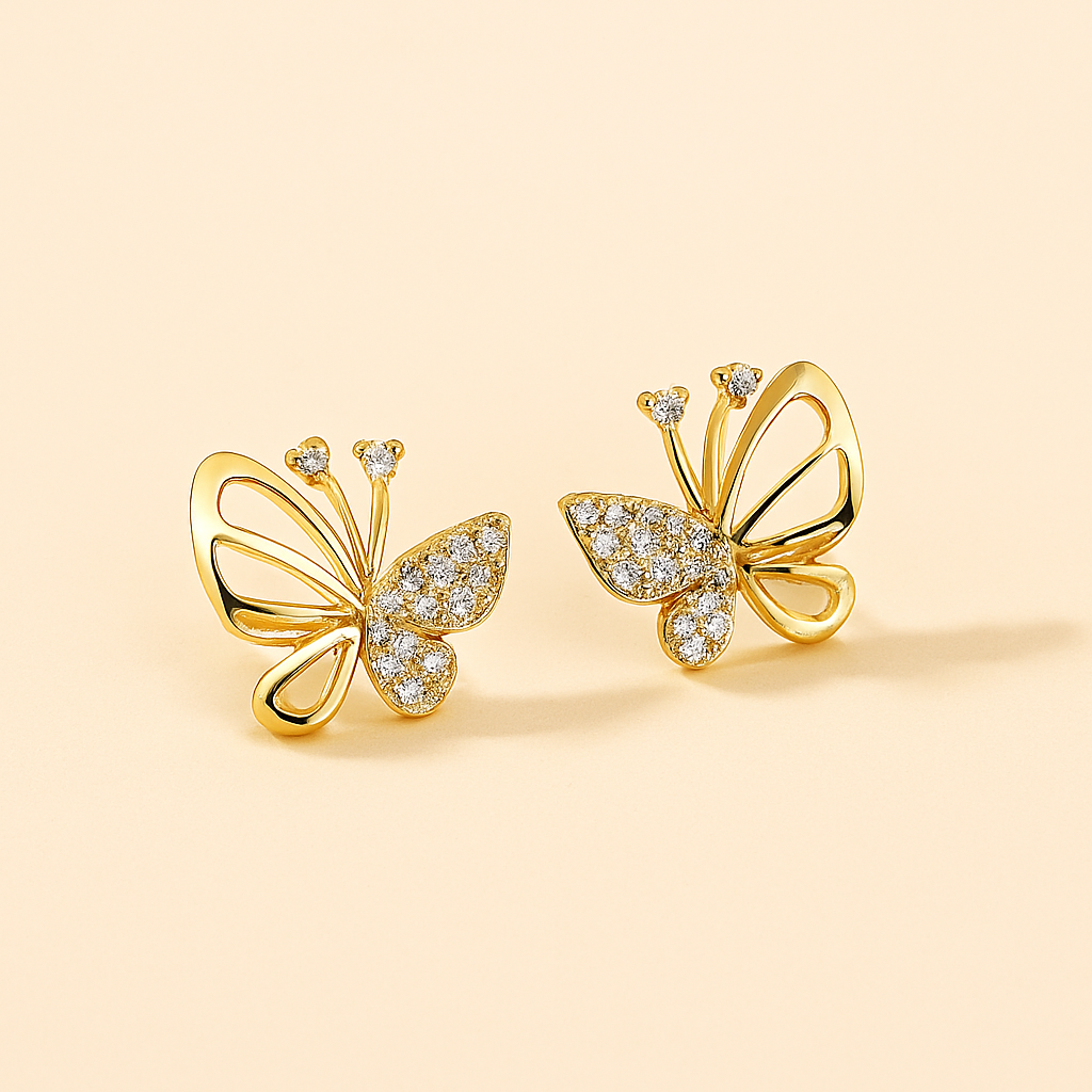 Exquisite Butterfly Earrings – Simple & Chic