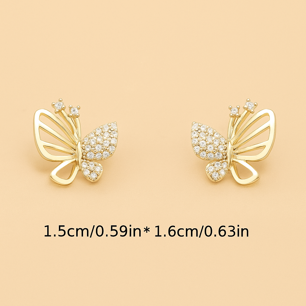 Exquisite Butterfly Earrings – Simple & Chic