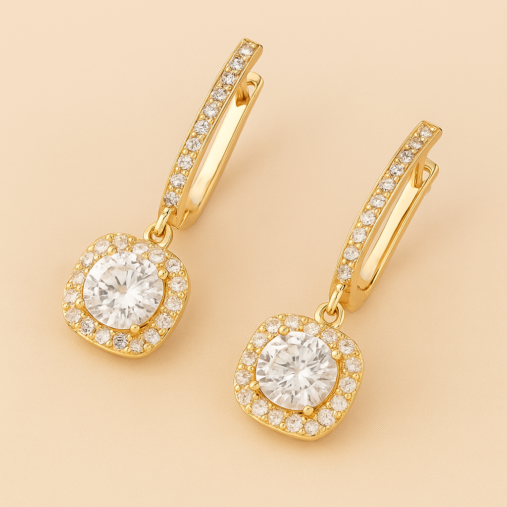 Luxurious Zircon-Inlaid Copper Bridal