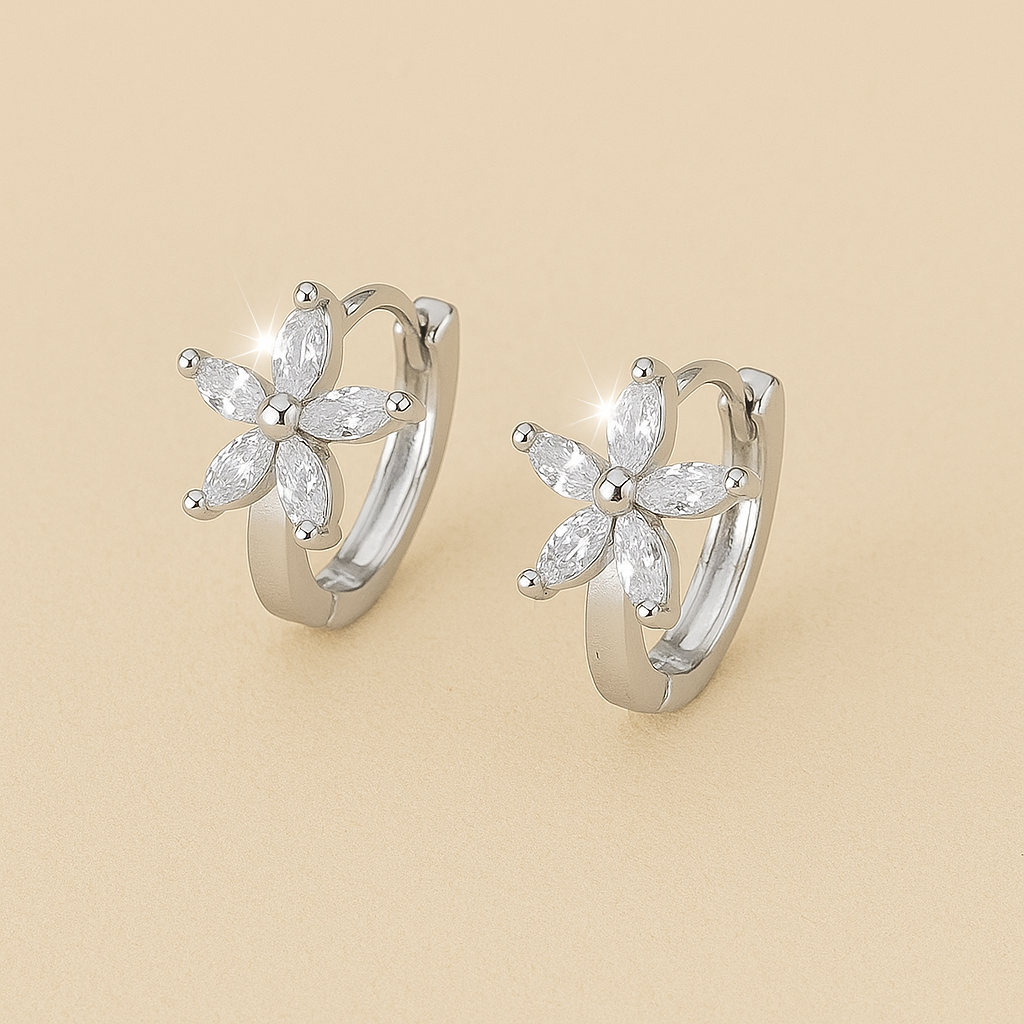 1 Pair Simple & Delicate Small Flower Stud Earrings