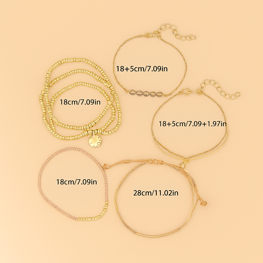 Elegant Beaded Bracelet Set