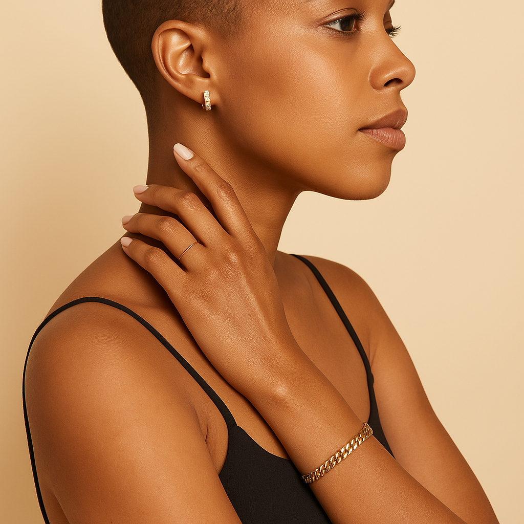 Vintage-Style Cuban Chain in Polished 16k Gold