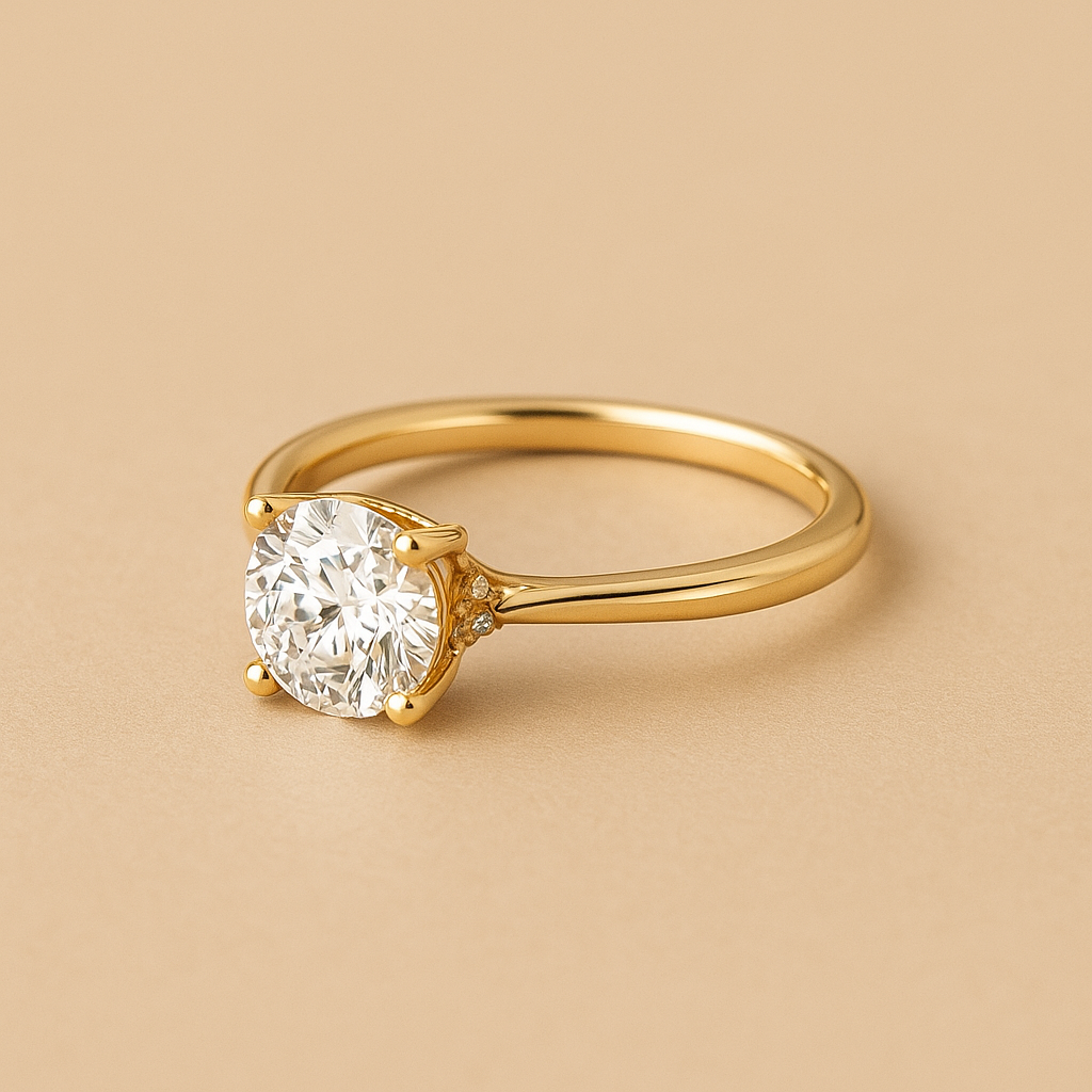 Savaya’s Playa Ring – Golden Serenity in 18k
