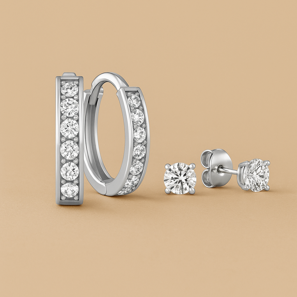 Dara Brilliant Earrings in 14k Gold