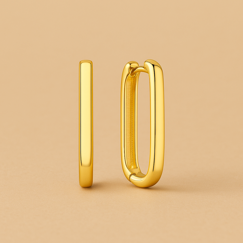 The Iconic Hoops – Oversized Elegance in 18k Gold