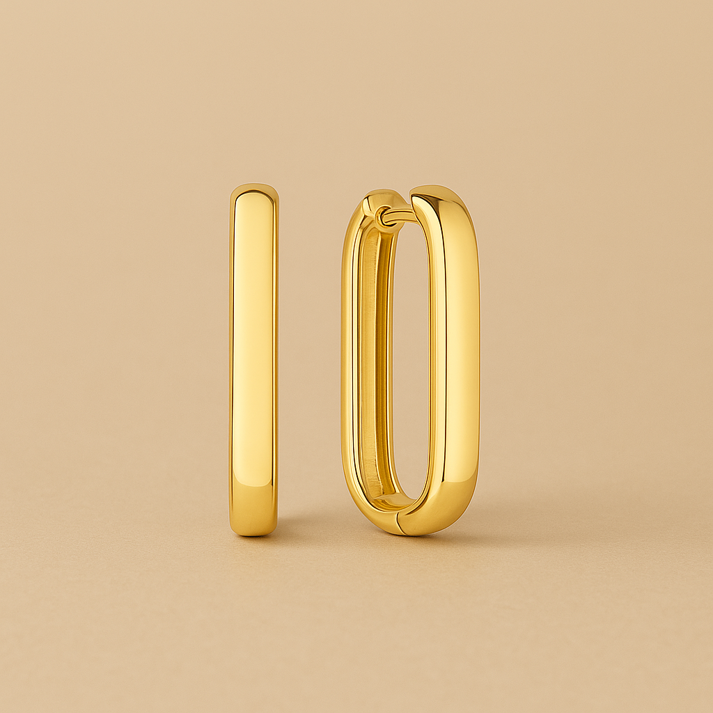 The Icon Hoops – Timeless Statement in 18k Gold