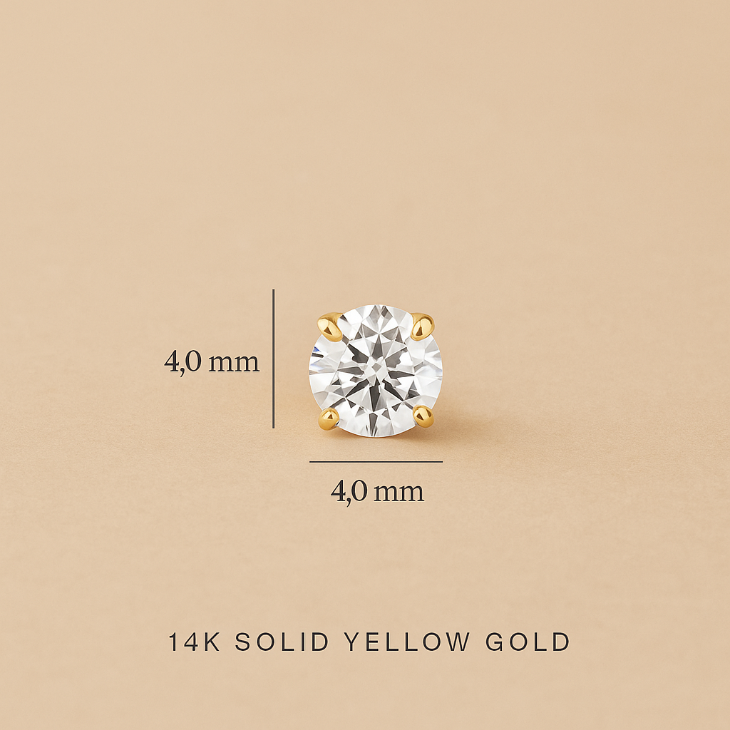 Larmes de Lune Earring Pair | Radiant in 14k Gold
