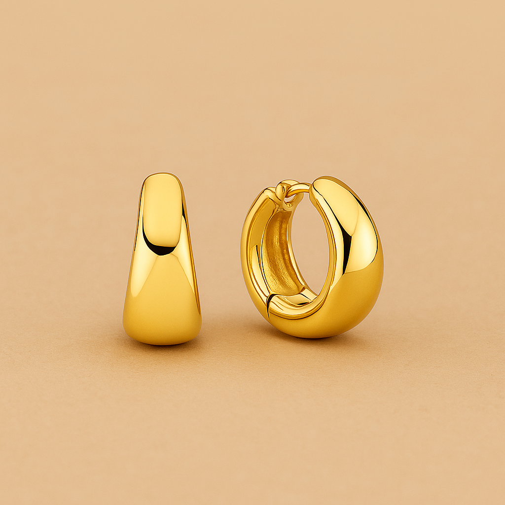 Rue Mini Hoops | Sleek Everyday Gold in 18k