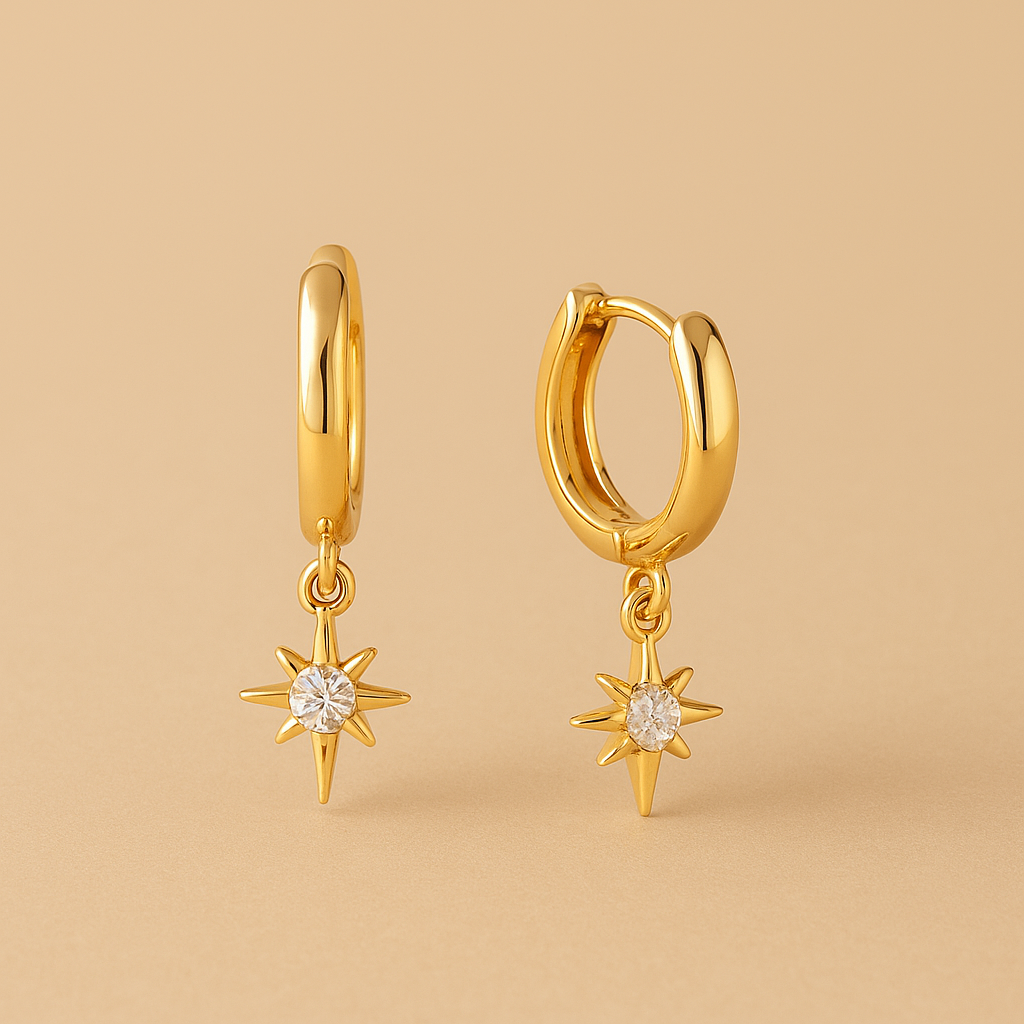 Vudu Gold Hoop Earrings | 18k Radiant Shine