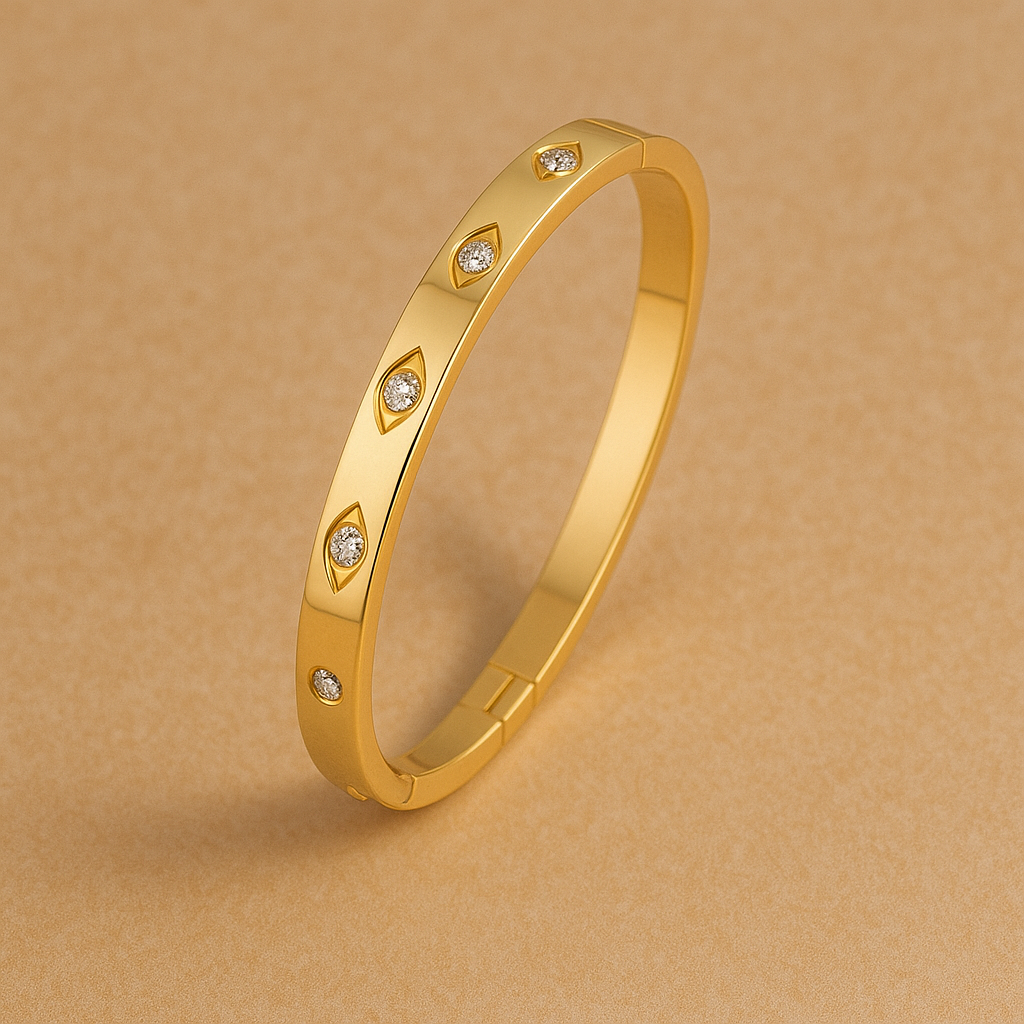 Tiziana Lazzari White Bracelet | Gold 16k