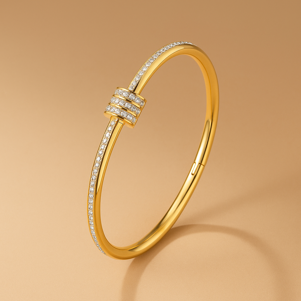 Tessandra Virelli | Green Gem Bracelet in 16k Gold