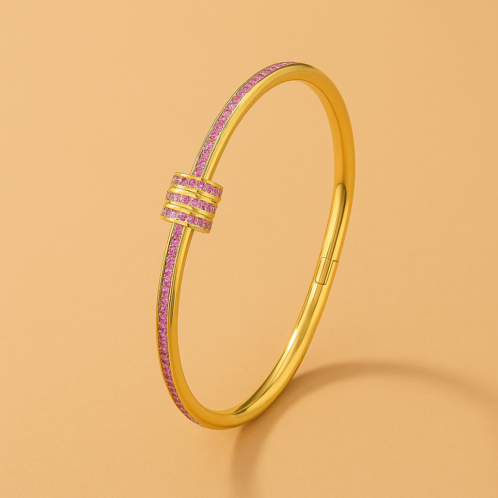 Tessandra Virelli White Gem Bracelet | 16k Gold