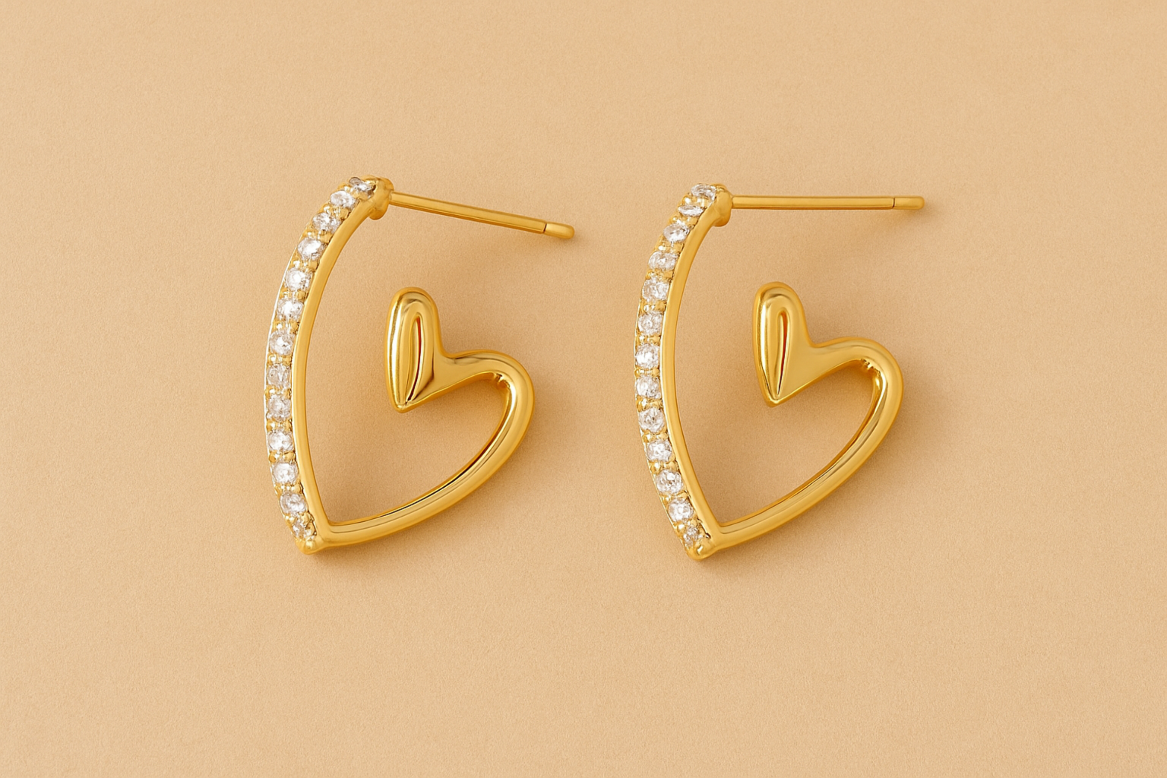 Elegant hoop earrings with minimalist chic style