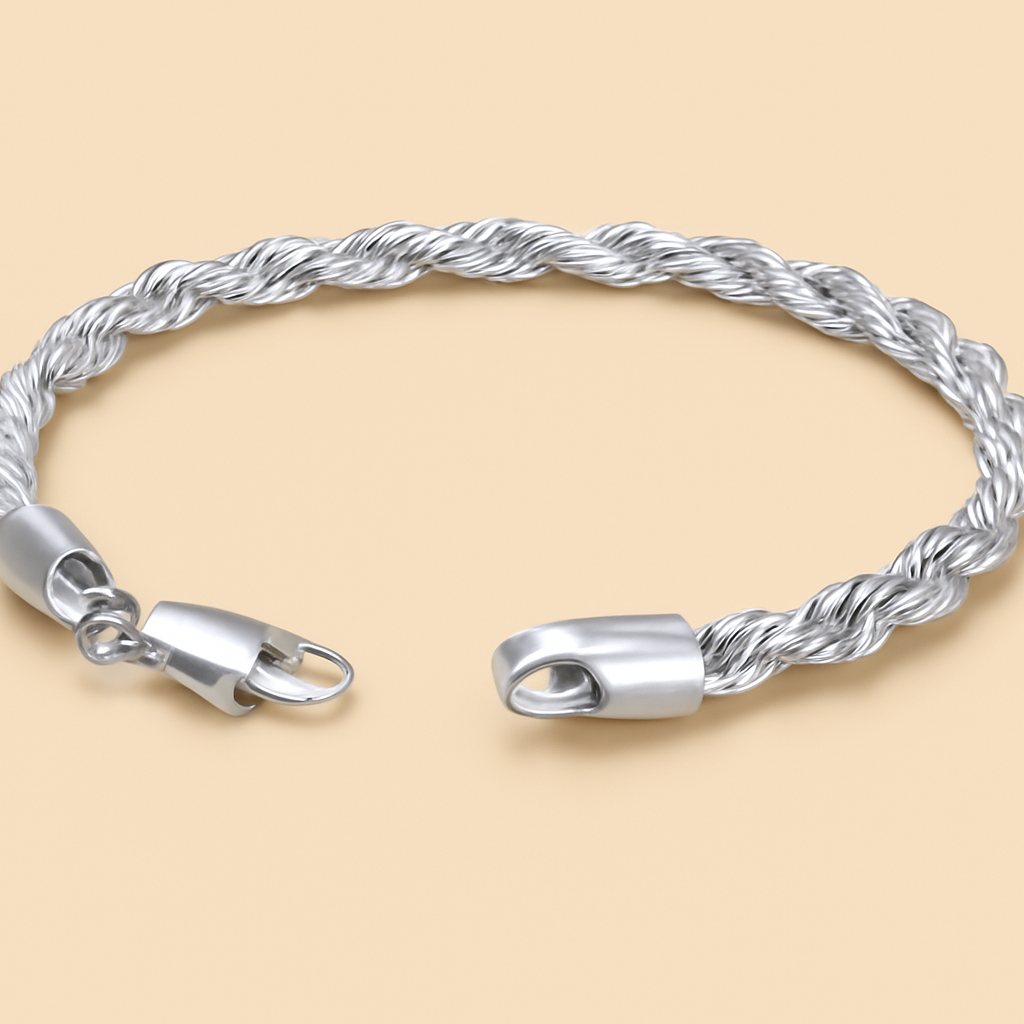 Stylish 3mm twist bracelet - perfect for him and her