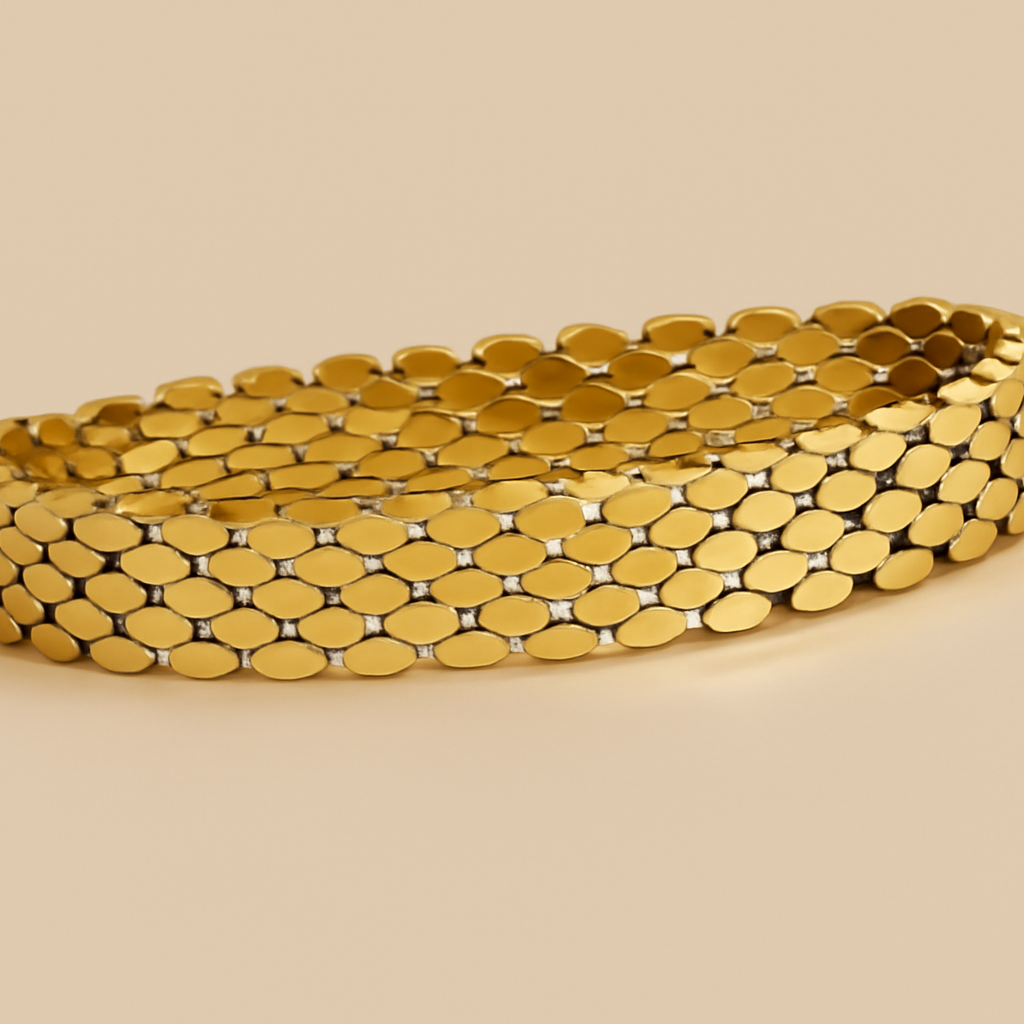 Elegant geometric gold bracelets - perfect for men and women