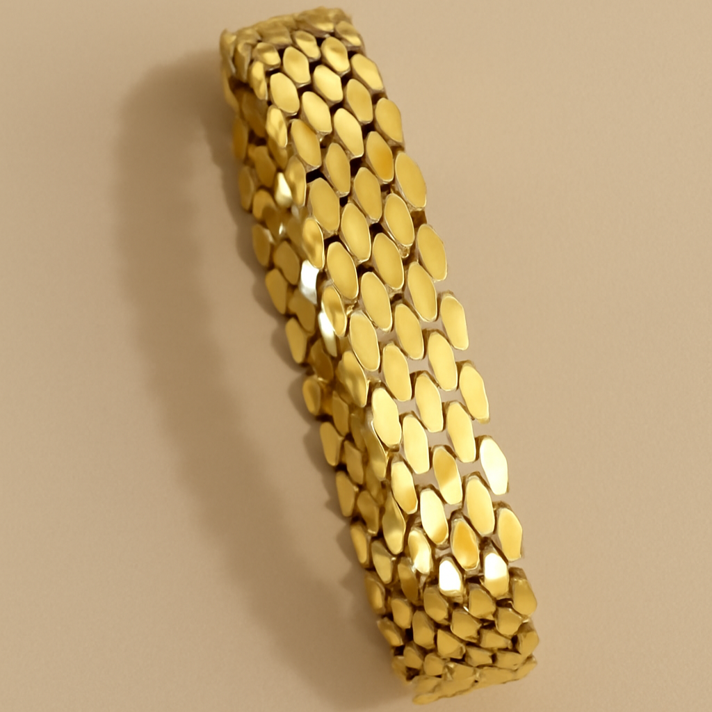 Elegant geometric gold bracelets - perfect for men and women