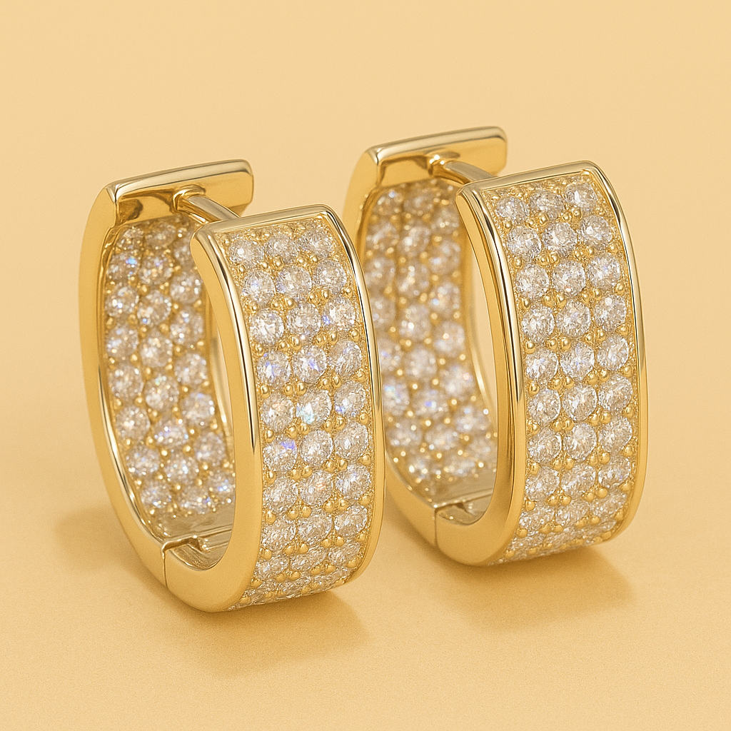 Luxury Bridal Cubic Zirconia Studs – Exquisite & Bold