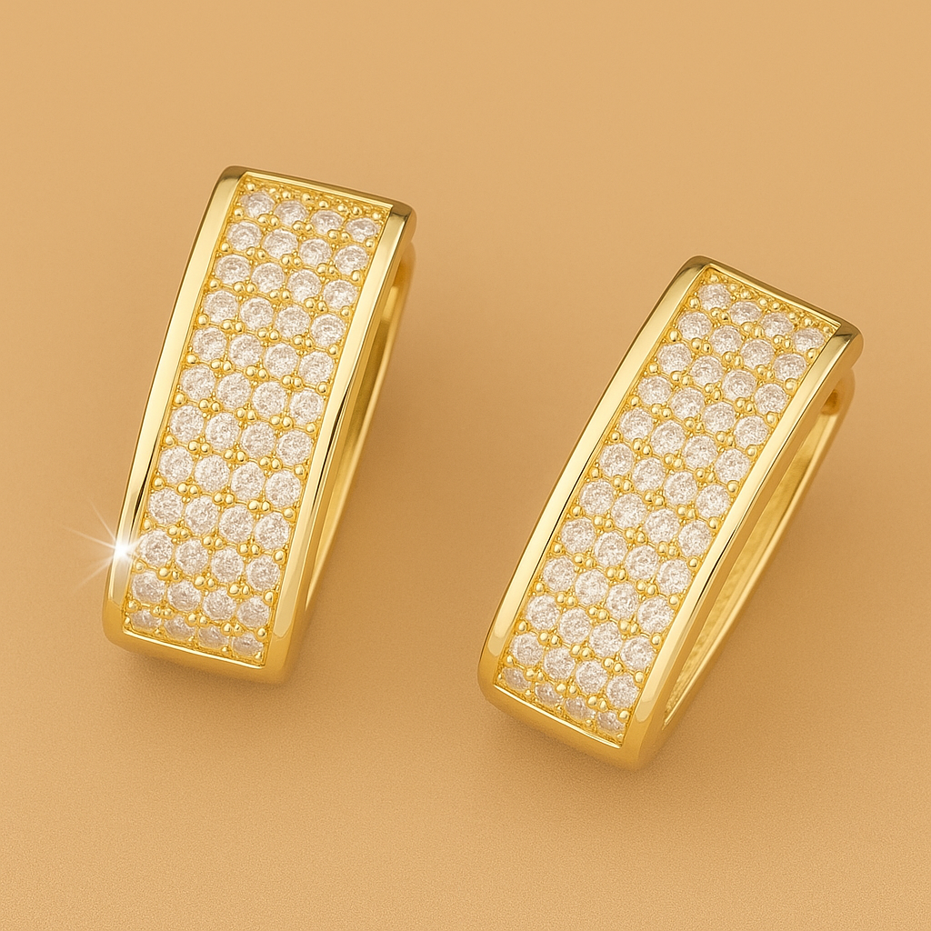 Luxury Bridal Cubic Zirconia Studs – Exquisite & Bold
