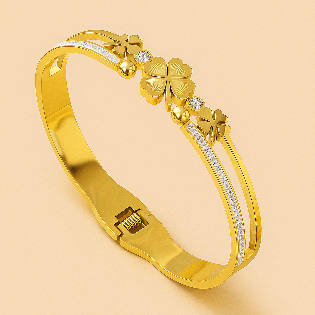 Rhinestone Cuff Bracelet - Elegant Ladies Bracelet