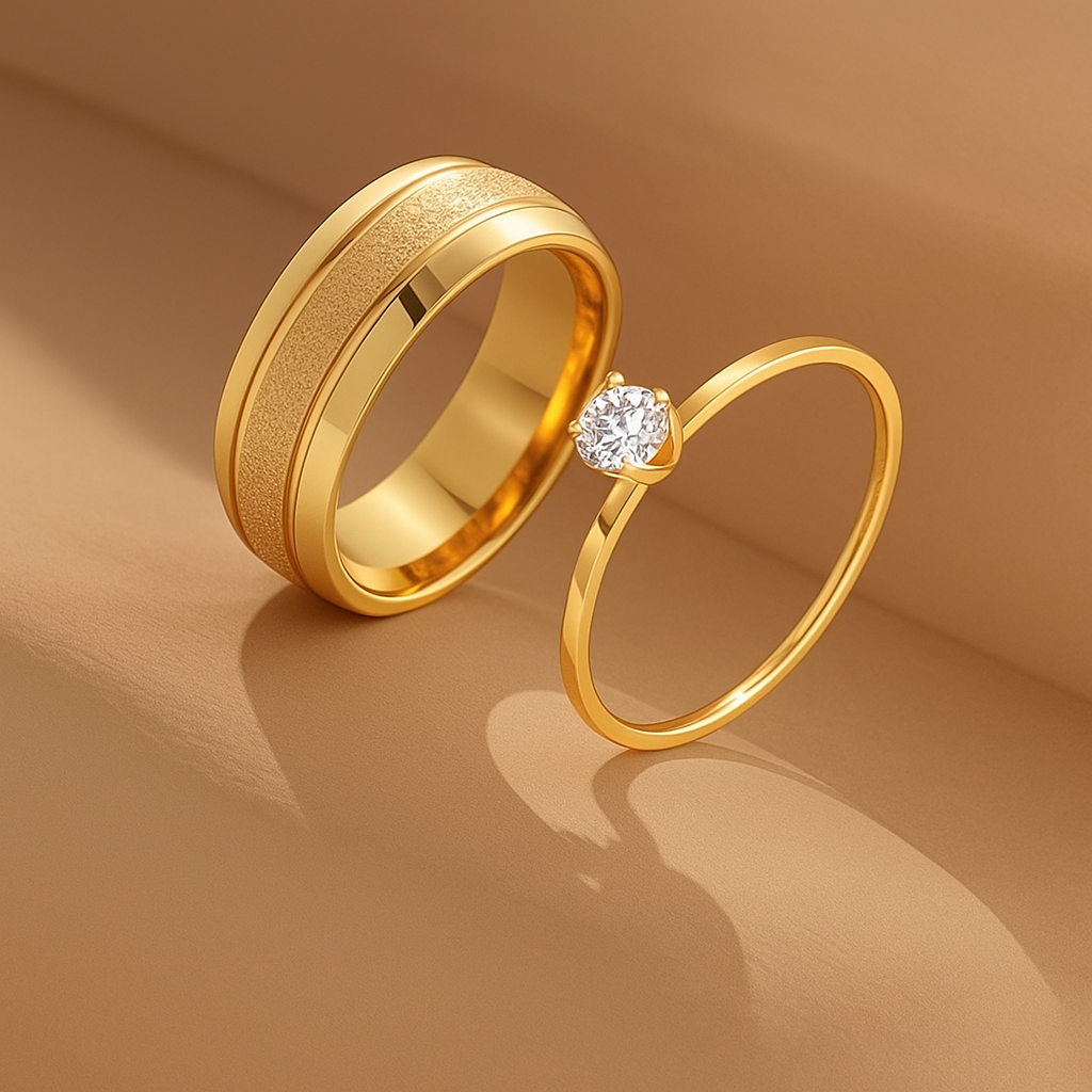 2-Piece Matching Rings - Jewelry for couples