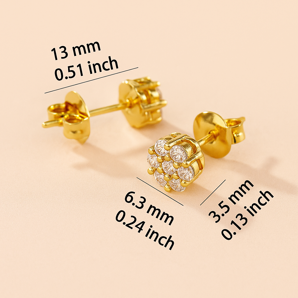 Lizzy Flower Stud Earrings