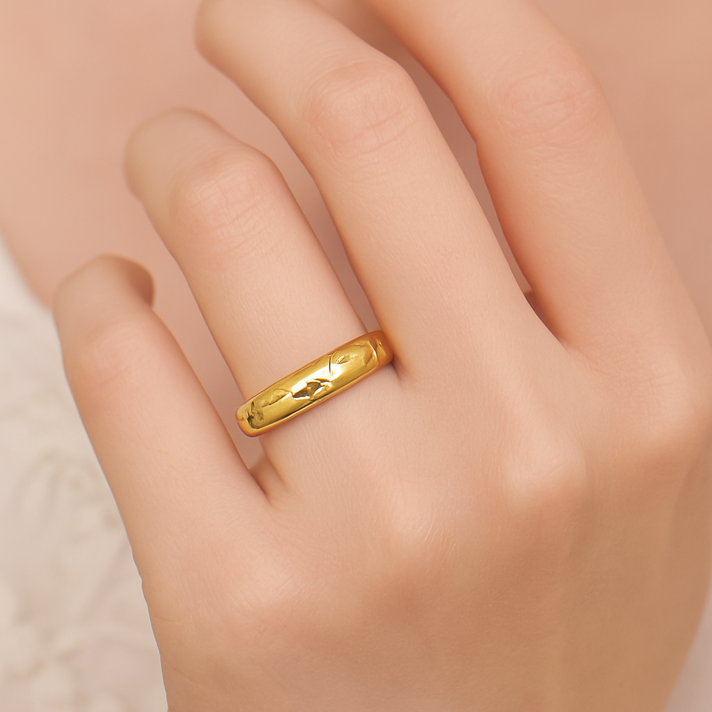 Flea Delicate Gold Floral Ring