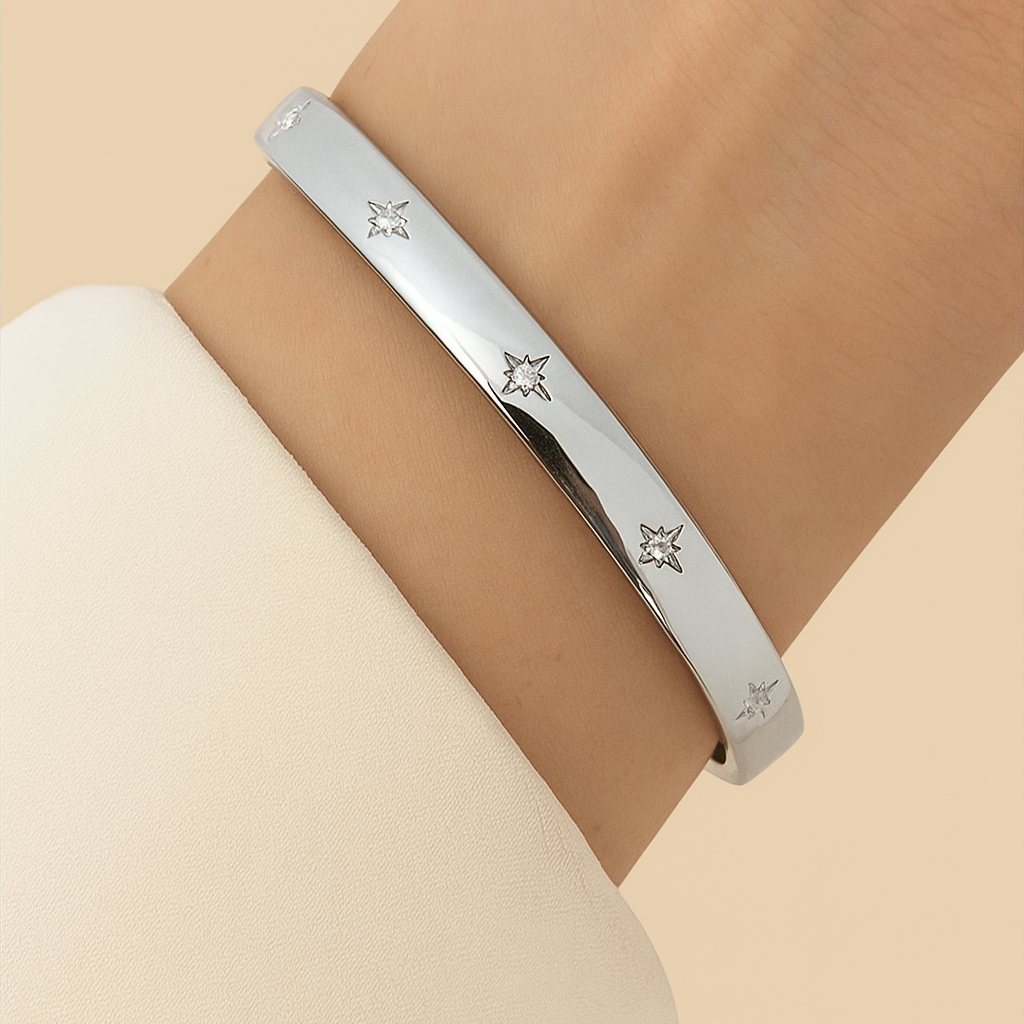 Exquisite Sparkling Star Zirconia Bracelet